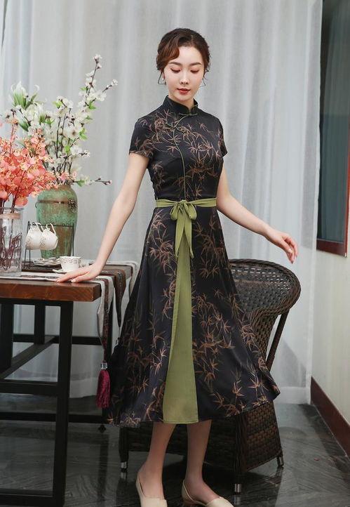 绿色唐人吃瓜香云纱上衣,探寻传统服饰的时尚新生